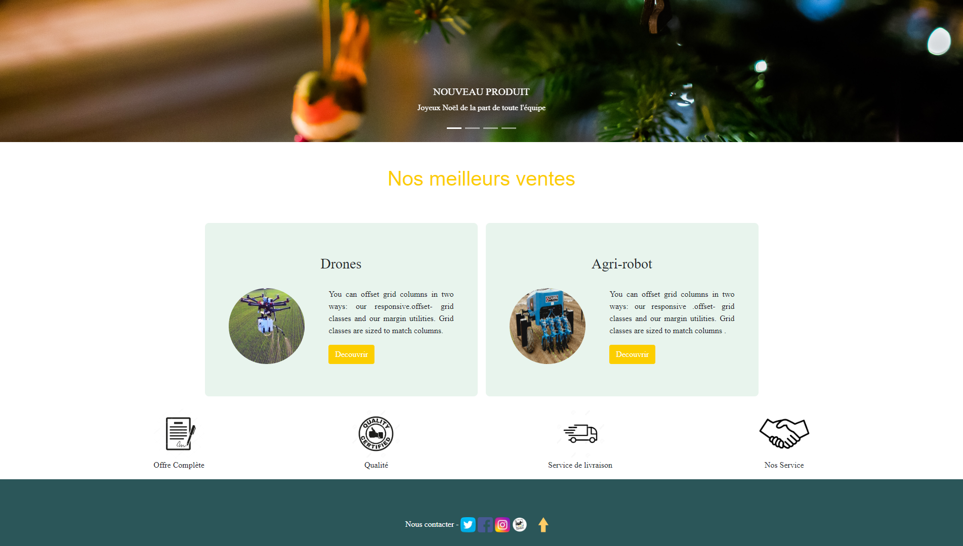 page produit
